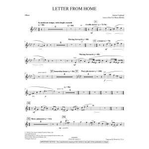 Letter from Home - Oboe